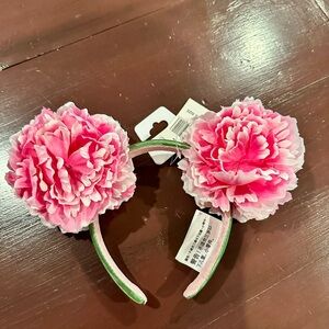 Disney Resort Pink and White Floral Headband/Ears Brand New with Tags